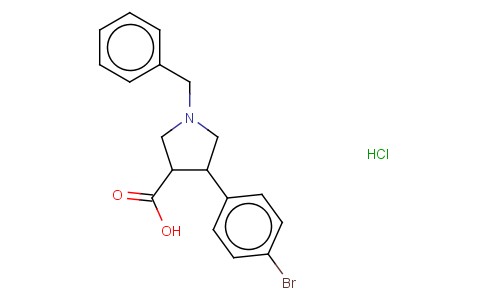 1-BENZYL-4-(4-BROMO-PHENYL)-PYRROLIDINE-3-CARBOXYLIC ACID HYDROCHLORIDE